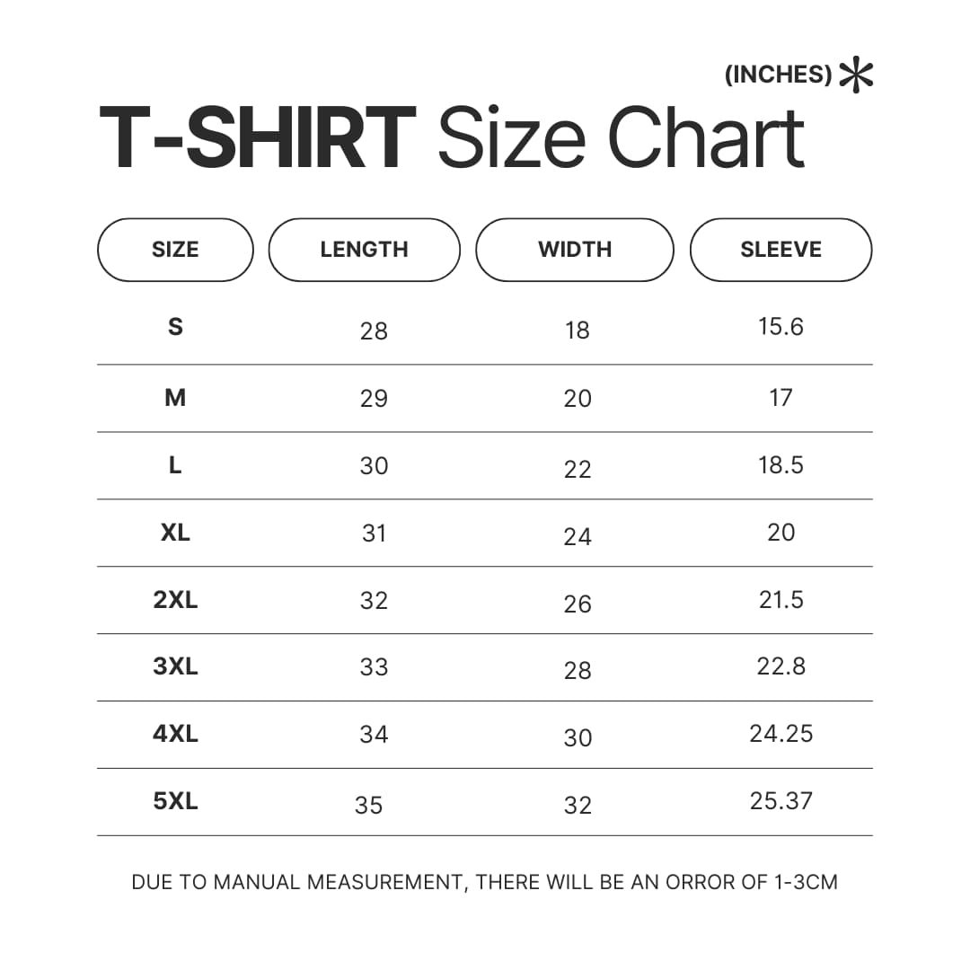 T shirt Size Chart - Lil Durk Store