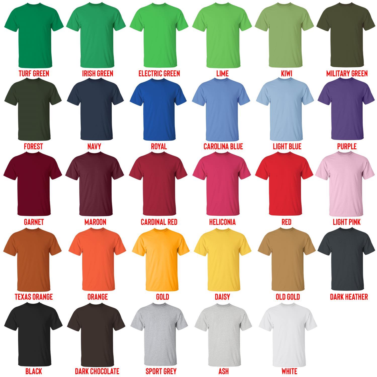 t shirt color chart - Lil Durk Store