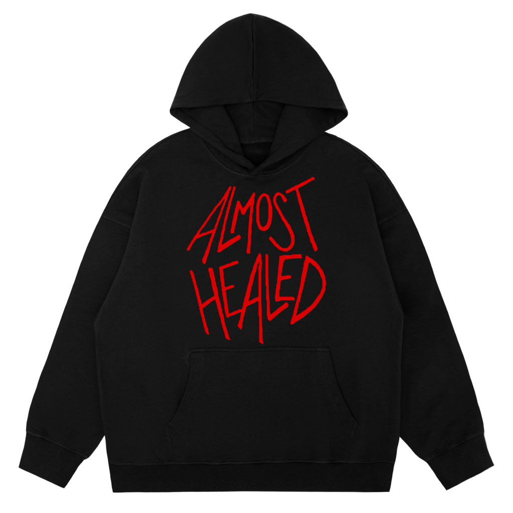 ALMOST HEALED HAND WRITTEN BLACK HOODY - Lil Durk Store